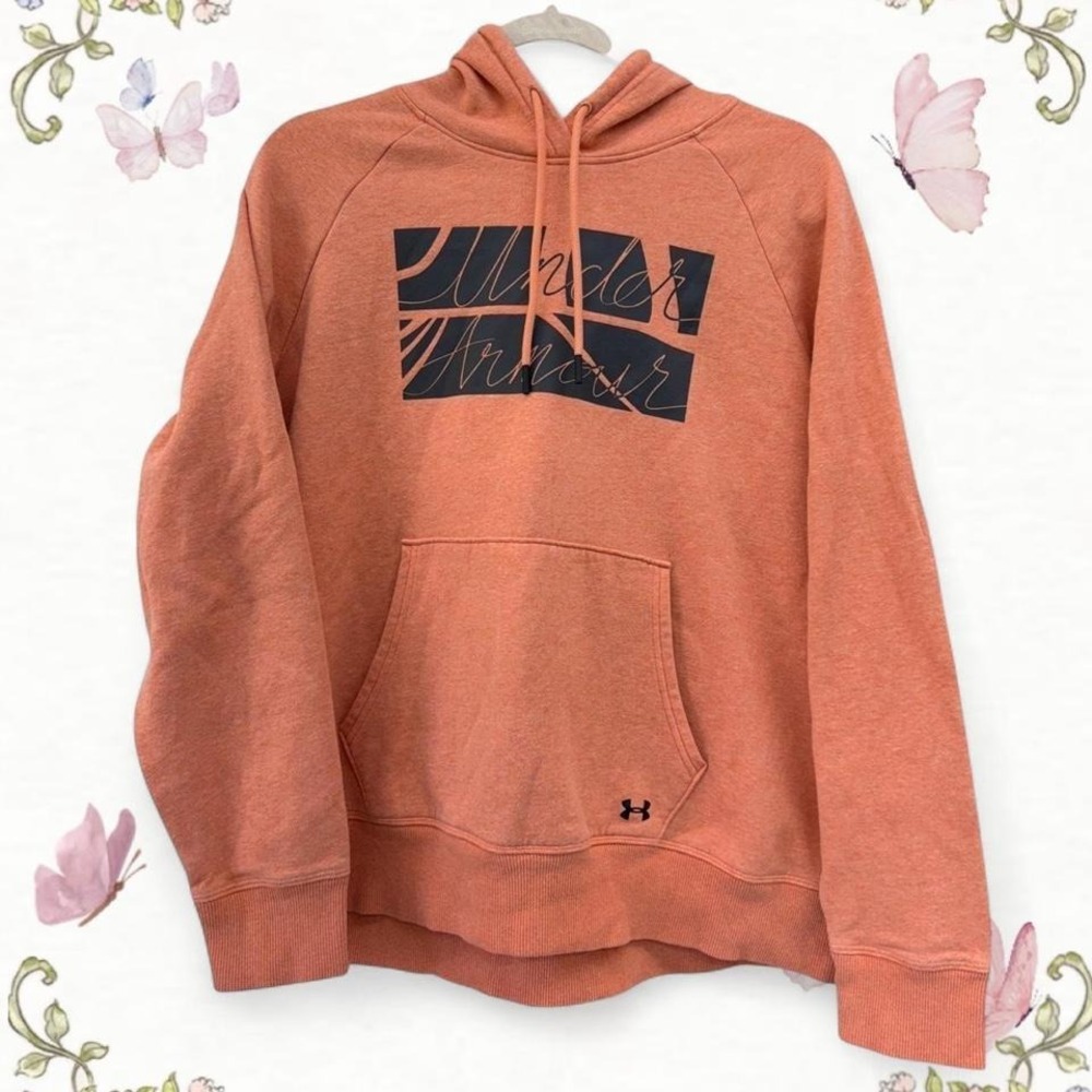 Under armor orange hoodie size L